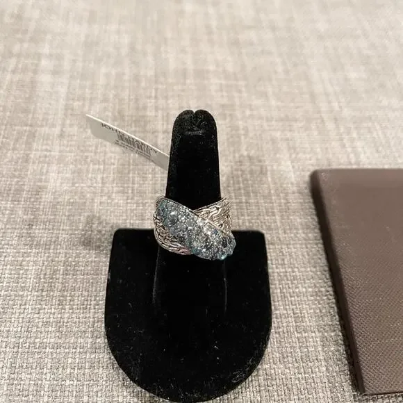 NWT John Hardy Classic Chain Overlap Ring $1295
